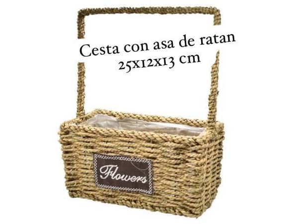 canasta Ratan con asa